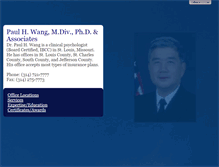 Tablet Screenshot of drpaulwang.com